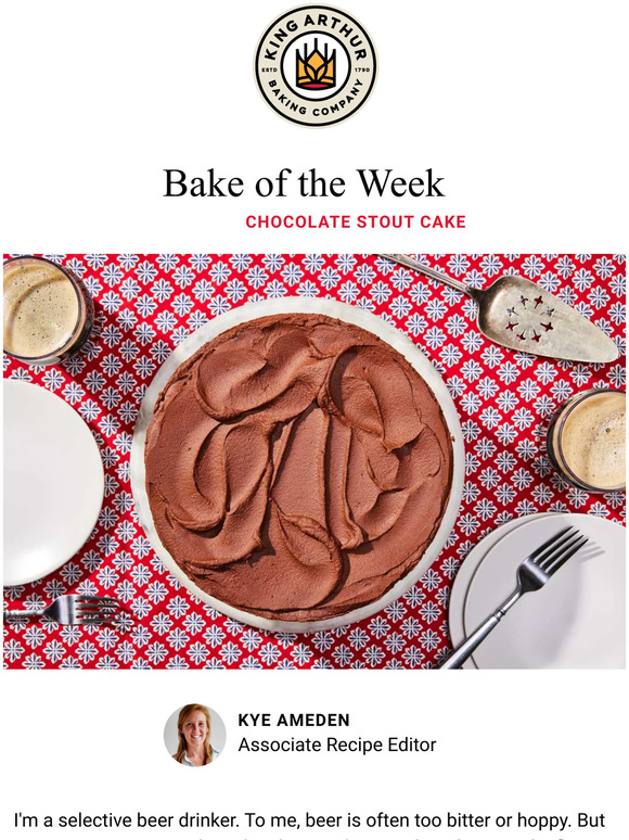 King Arthur Baking Chocolate Stout Cake Milled