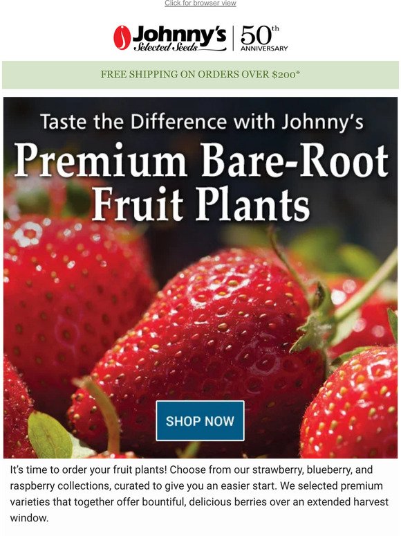 It's Time to Order Fruit Plants