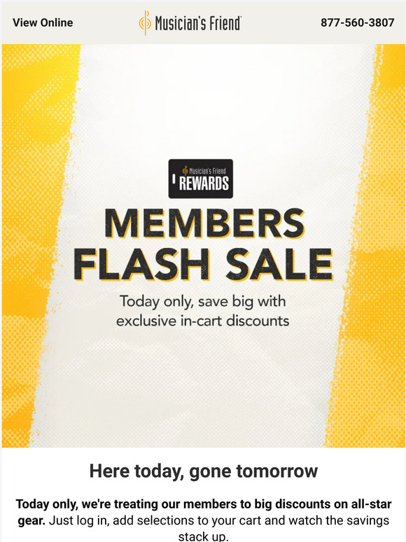 Flash Sale: Members save extra, today only