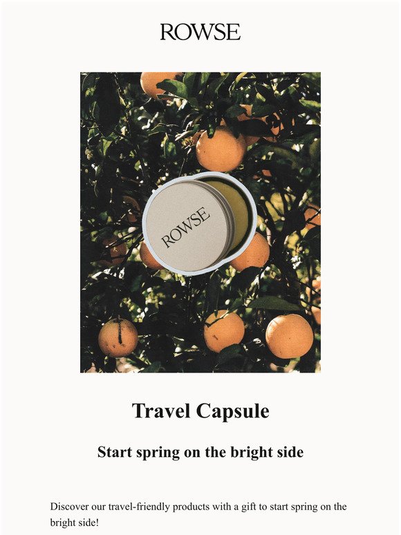 Our Travel Capsule has launched! With a gift 🌞