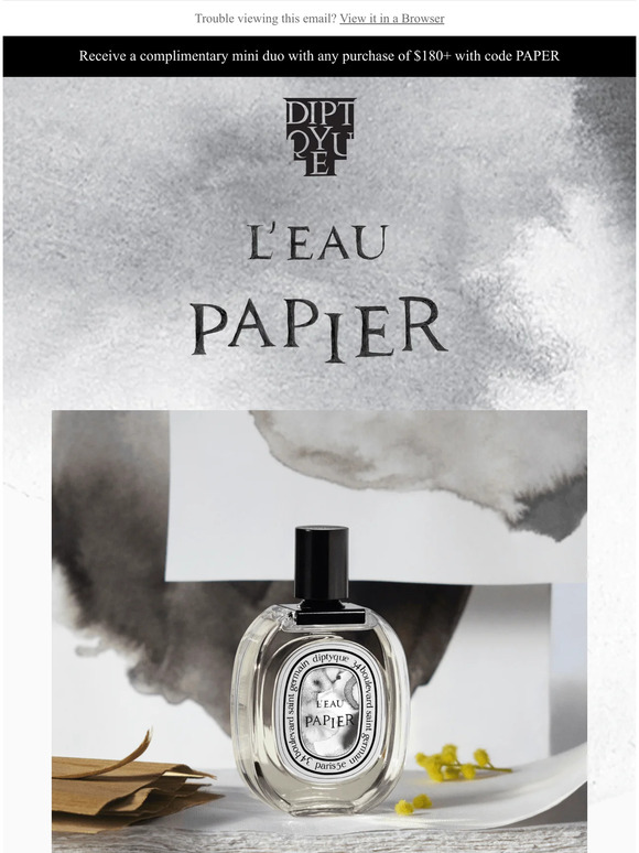 Diptyque Paris: Perfumed paper | Milled