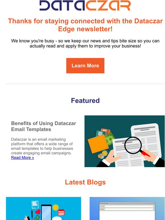 Benefits of Using Dataczar Email Templates