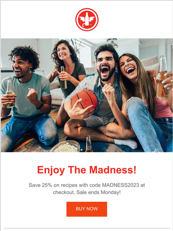 ENJOY THE MADNESS | Save 25% on Recipes Thru Monday!