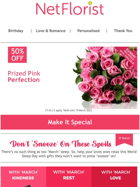 netflorist How you made their dreams come true Milled