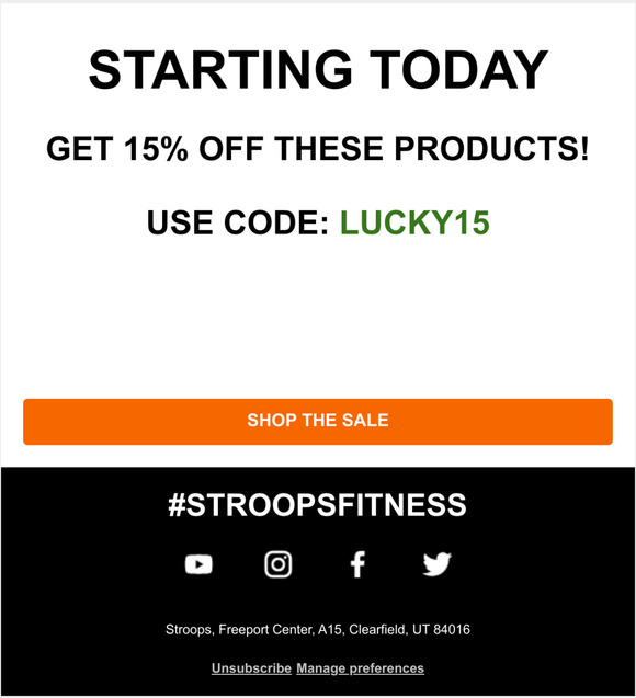 ☘️ Stroops St. Patrick's Sale Starts Today Get 15% OFF Select Products Using Code LUCKY15!