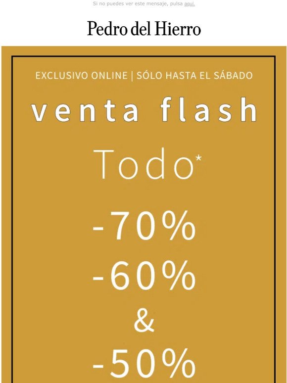 VENTA FLASH ⚡ TODO -70% -60% & -50% en una gran selección