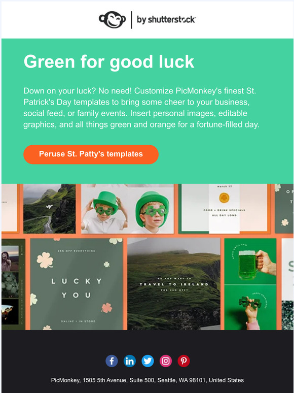 Feeling Lucky? You Will Thanks to These St. Paddy's Day Templates!