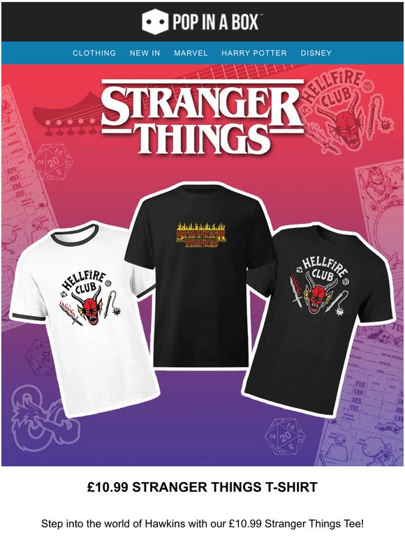 Stranger Things Tees For £10.99 🔥