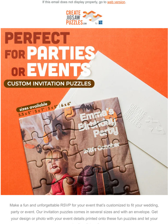 A fun invitation idea for your upcoming event