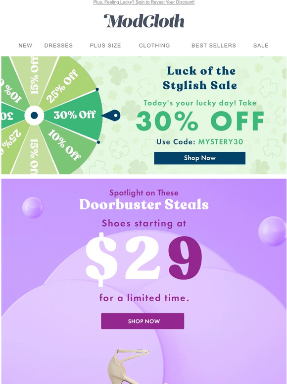 $29 Doorbuster Exclusive on Stylish Shoes