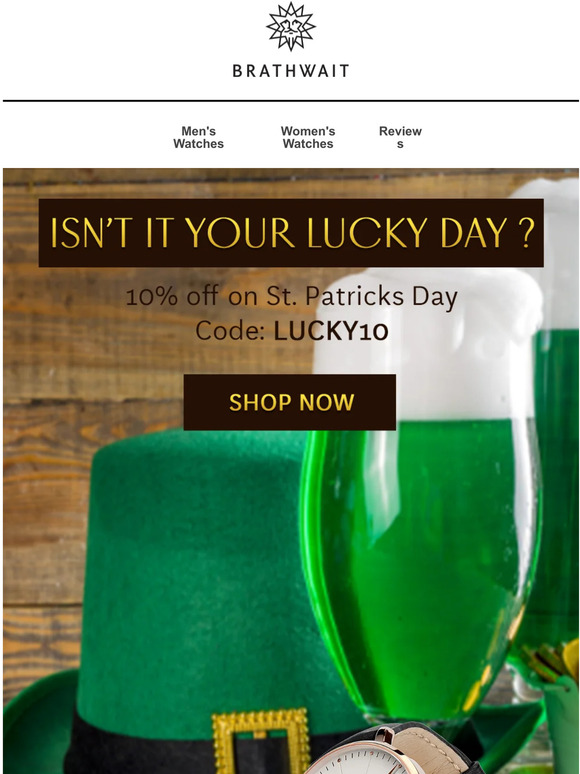 Biggest sale on St. Patrick’s Day