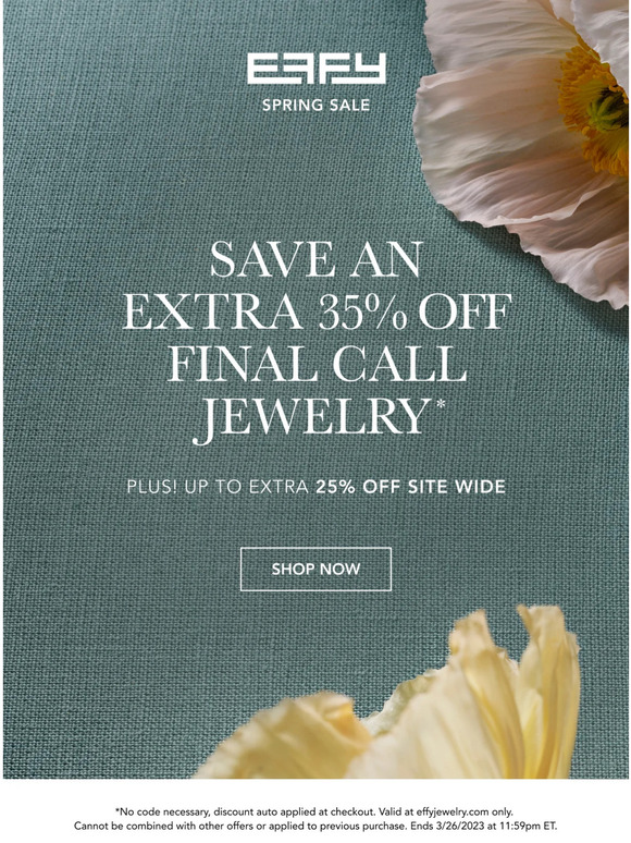 Welcome Spring with 35% OFF!
