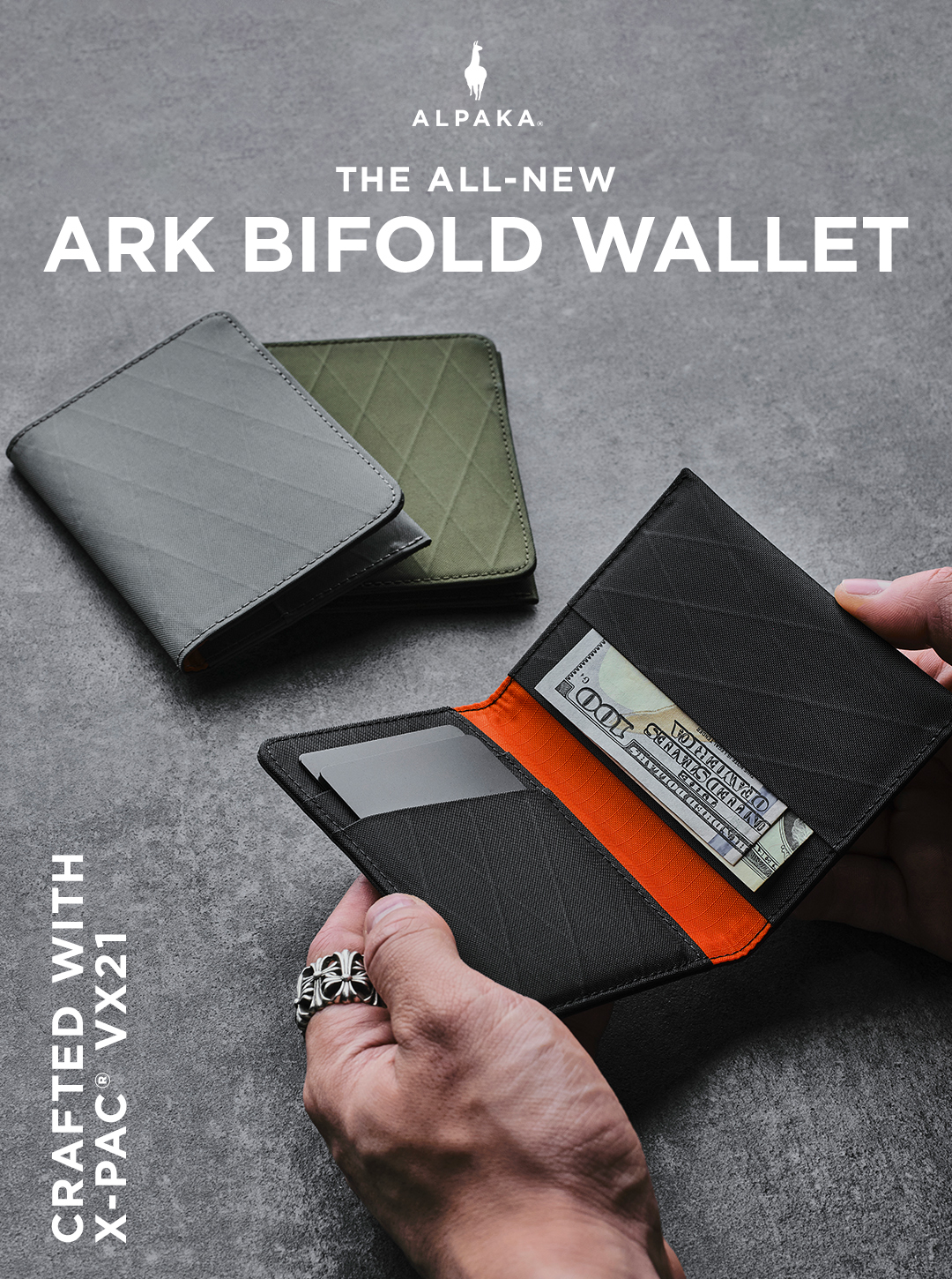 ALPAKA: [NEW] ARK Bifold Wallet | Milled