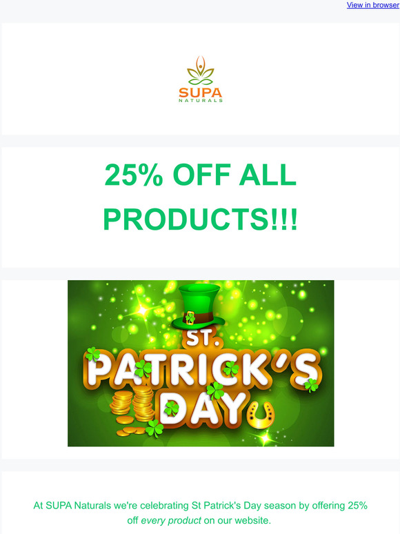 Happy St Patrick's Day!