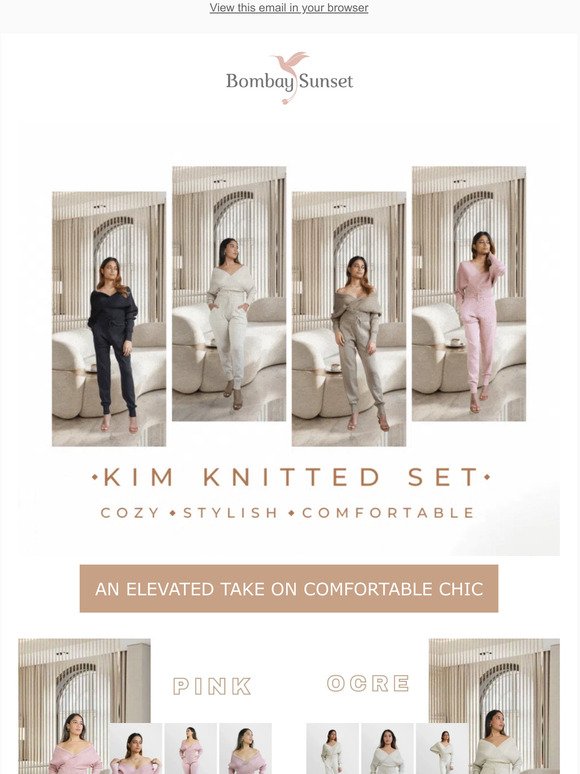 Wrap Yourself in Warmth: Kim  Knitted Set is Here! 😍