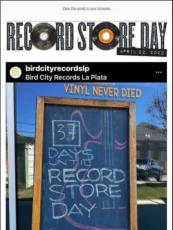 ALL SIGNS POINT TO RECORD STORE DAY! 🎈