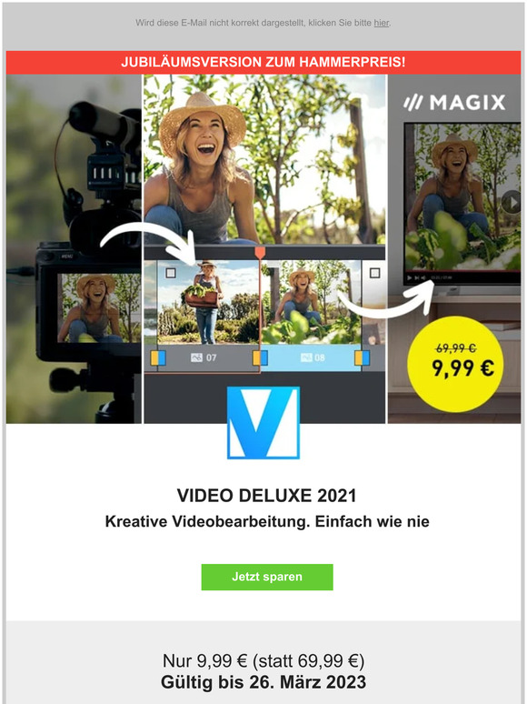 Videos gestalten für nur 9,99 € statt 69,99 € 🎬