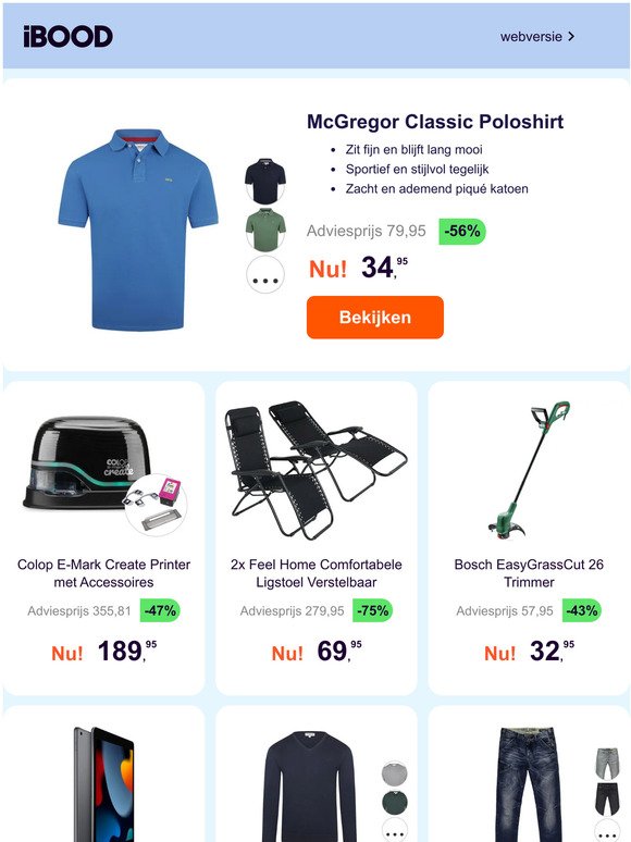 McGregor Polo | Microsoft Surface | iPad 64 GB | 🧻 Page WC-papier 96 rollen