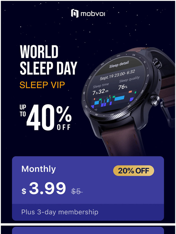 😴World Sleep Day Offer | UP TO 40% OFF💤