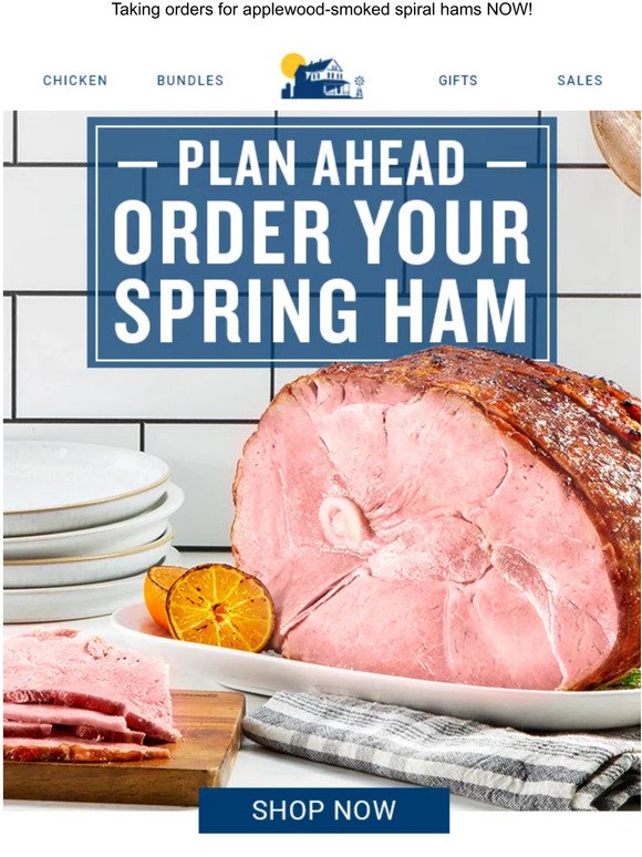 Spiral and Quarter Hams order HERE 🍖