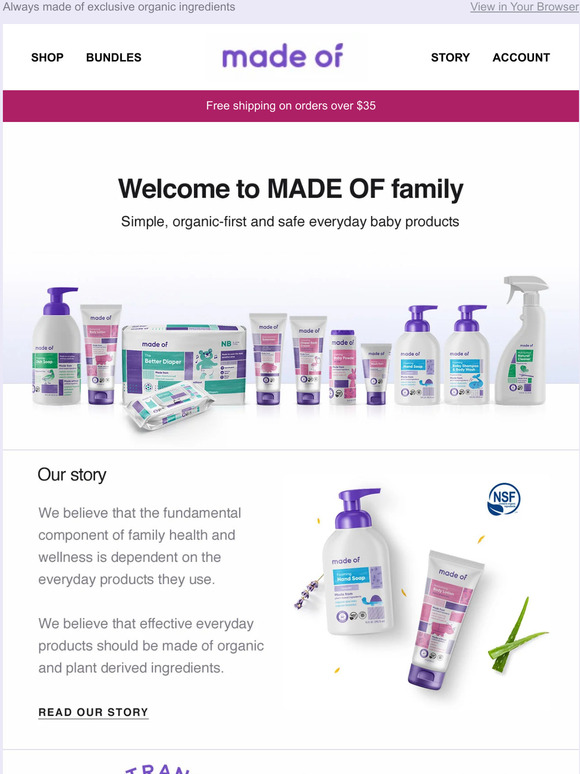 Welcome to MADE OF family