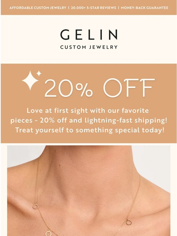 Welcome to GELIN! As a new customer, enjoy 20% off your first purchase - limited time only!