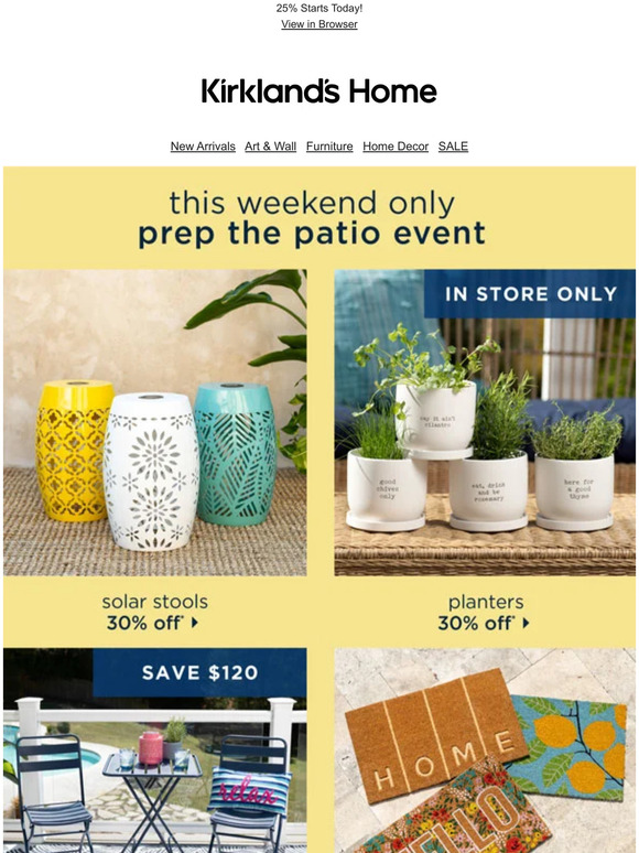 Prep the Patio Event 🌴 This Weekend ONLY!