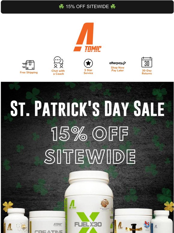 St. Patrick's Day Sitewide Sale ☘️💚