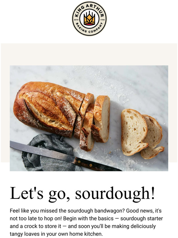 King Arthur Baking: Homemade Sourdough Bread | Milled