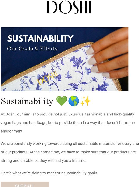 Sustainability Goals & Efforts 💚🌎✨