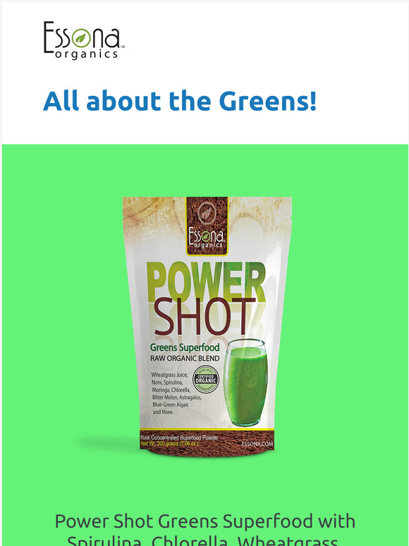 Hello, All about the Greens...Superfoods! Happy St Pats Day.