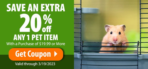 Save 20% Off Any 1 Pet Item | Get Coupon!