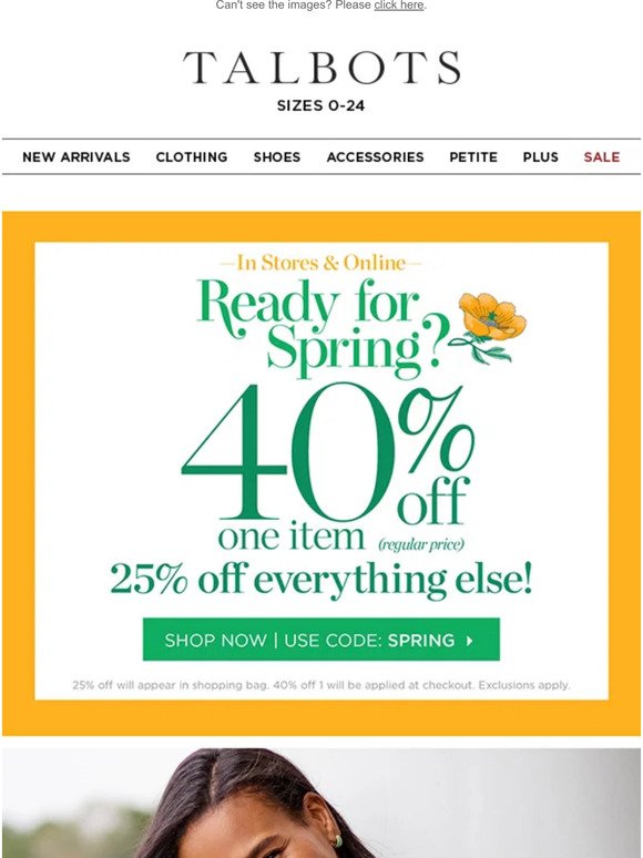 >> 40% off 1 + 25% off everything else <<