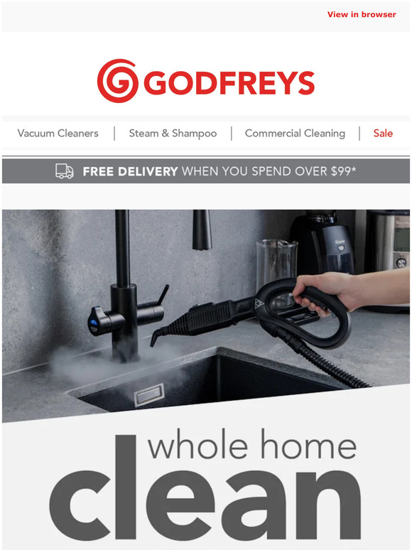Godfreys Affordable cleaning solutions for every room! Milled