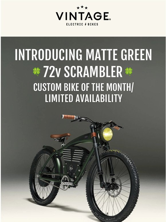 Limited Edition Scrambler In Green! 🍀