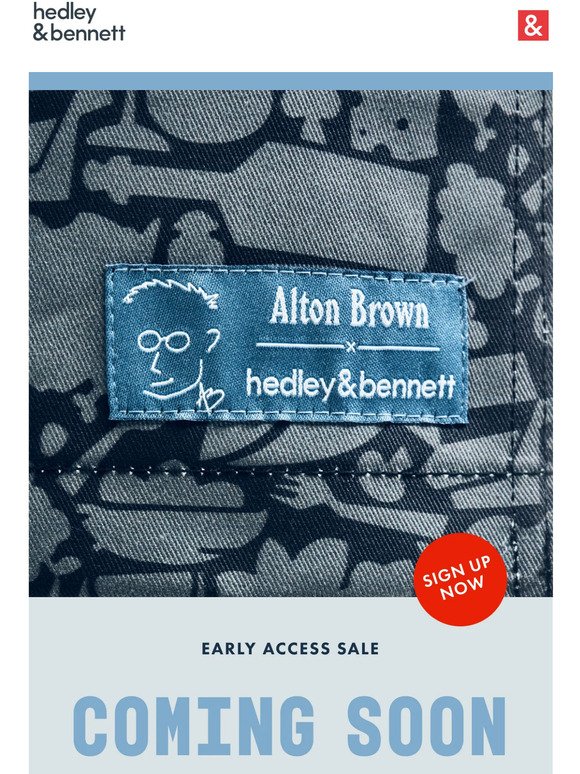 Alton Brown x Hedley & Bennett