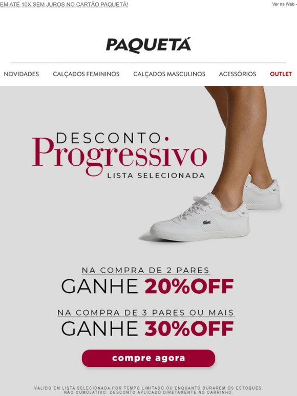 ÚLTIMOS DIAS para ganhar Até 30%off