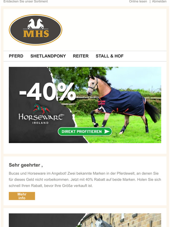 Horseware und Bucas Decken!