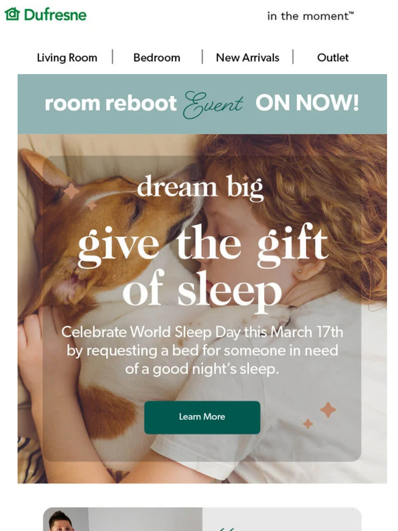 Dufresne Furniture 🎁 Give the Gift of Sleep Milled