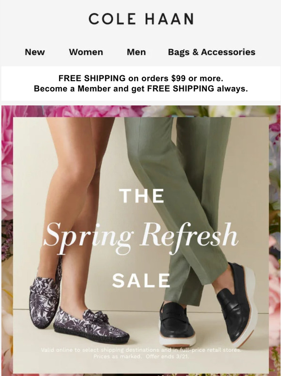 Cole Haan: How does up to 40% off spring sound? | Milled