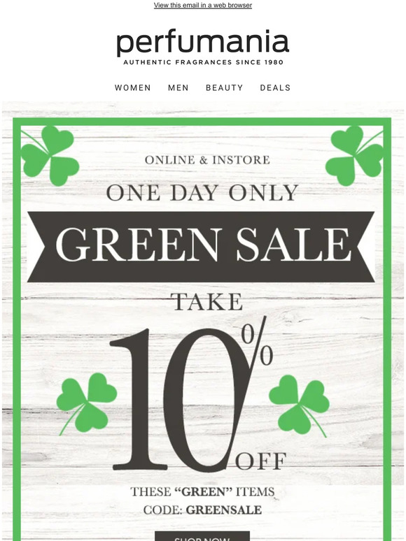 💚 One Day Only: GREEN SALE 💚