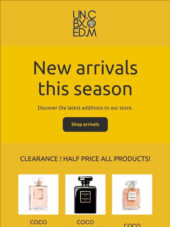 The Bold Sale! The Select Fragrances at bold Discounts! Half Price