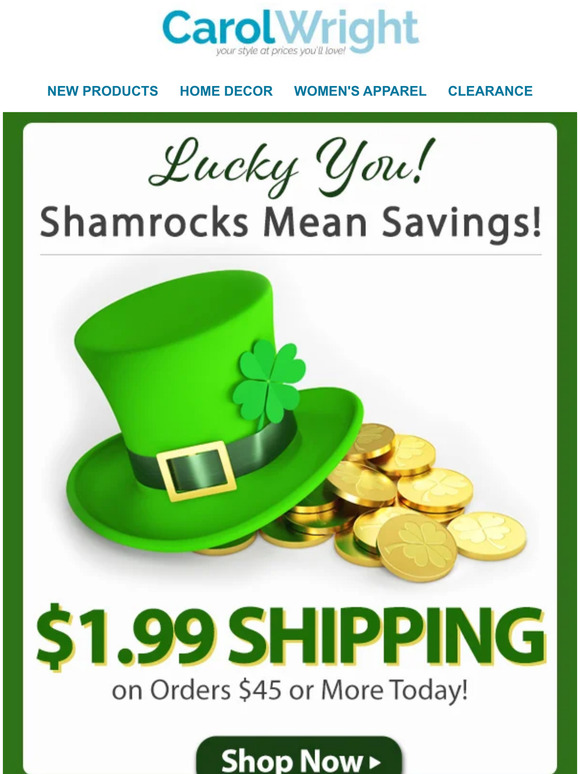 Dr. Leonard's Healthcare/Carol Wright Gifts It's Your Lucky Day! ☘️