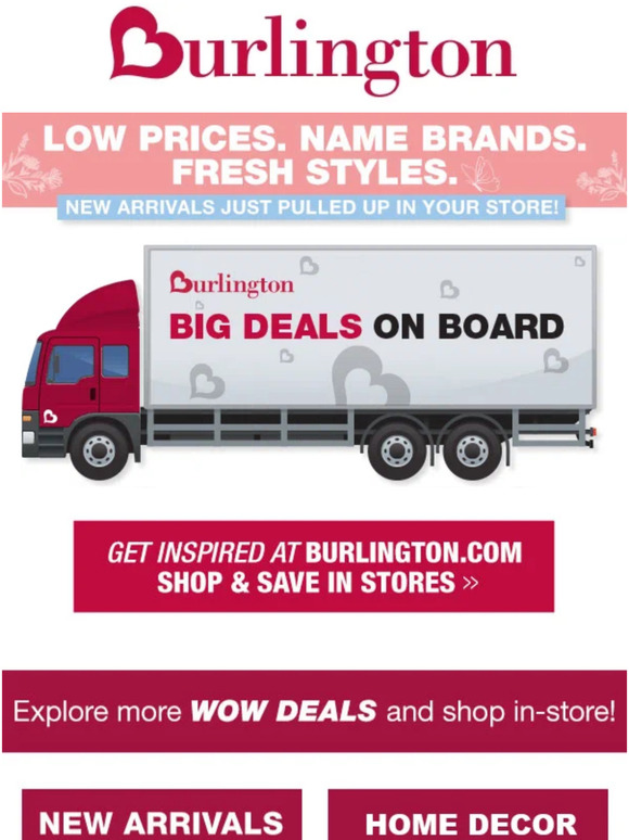 Burlington Coat Factory It’s time to get warm weather ready…for LESS Milled