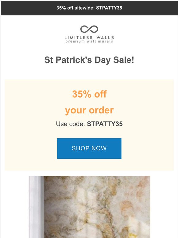 ☘️LUCKY YOU! 35% OFF!