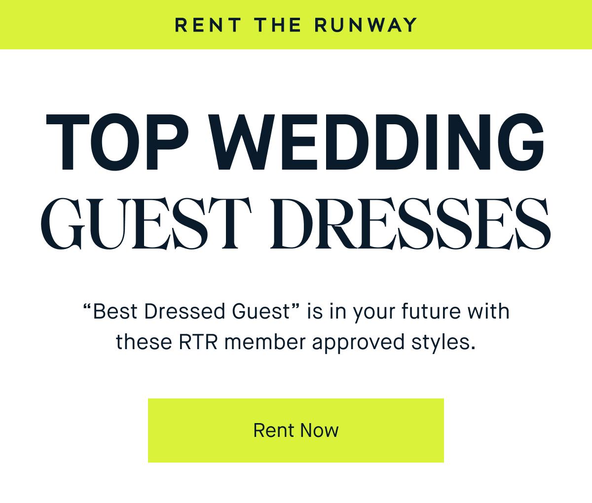 Rent the runway wedding on sale guest