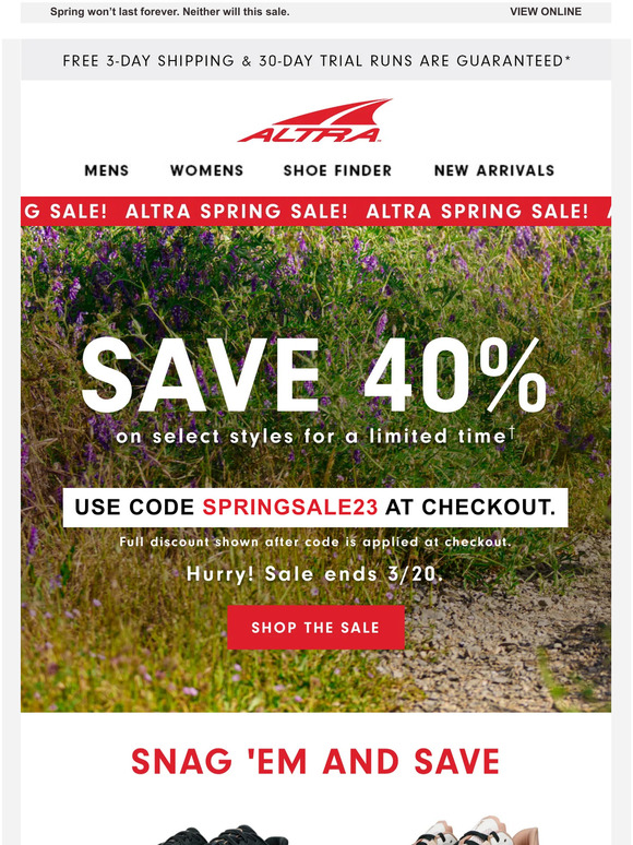 Hey, real quick… 40% off top styles now! 🤯