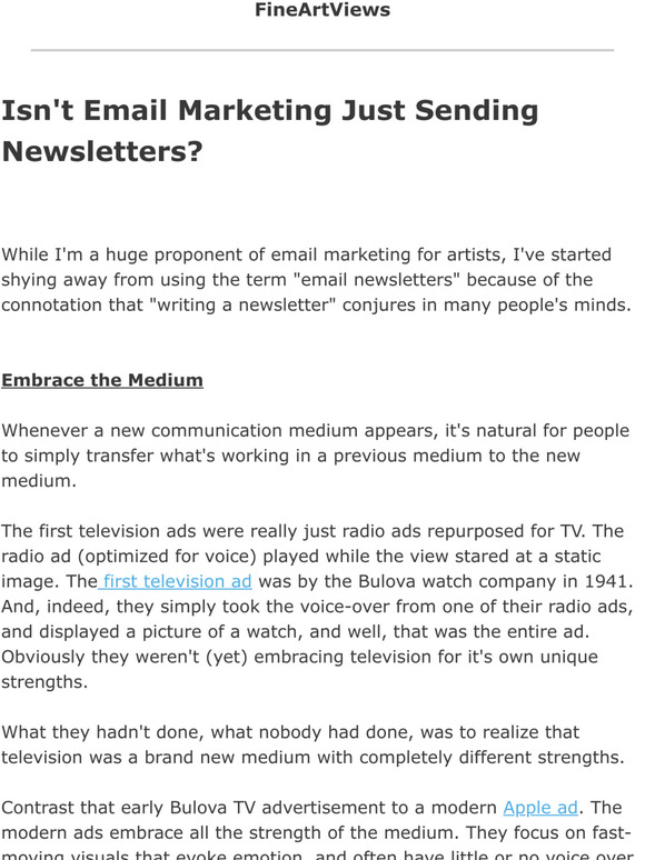 Isn't Email Marketing Just Sending Newsletters? (Clint Watson)