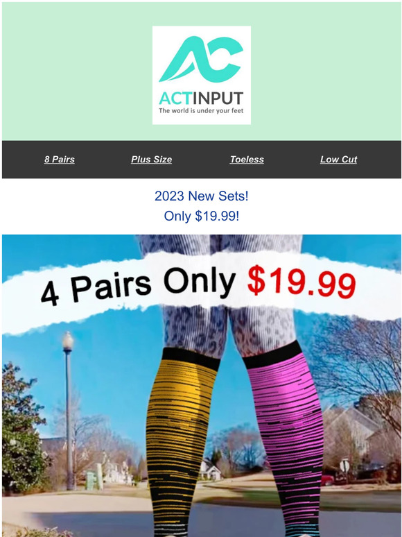 We've Got You Covered 👉>>8 Pairs ONLY $29.99！