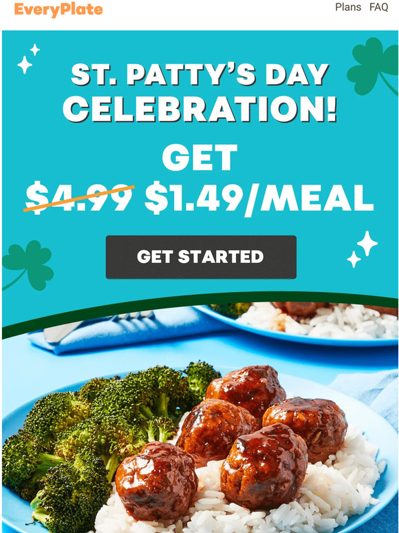 EveryPlate 1.49/meal Delicious meals Delivered Milled